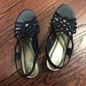 Navy blue sandals